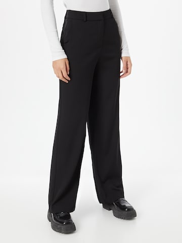 COMMA Wide leg Broek in Zwart: voorkant