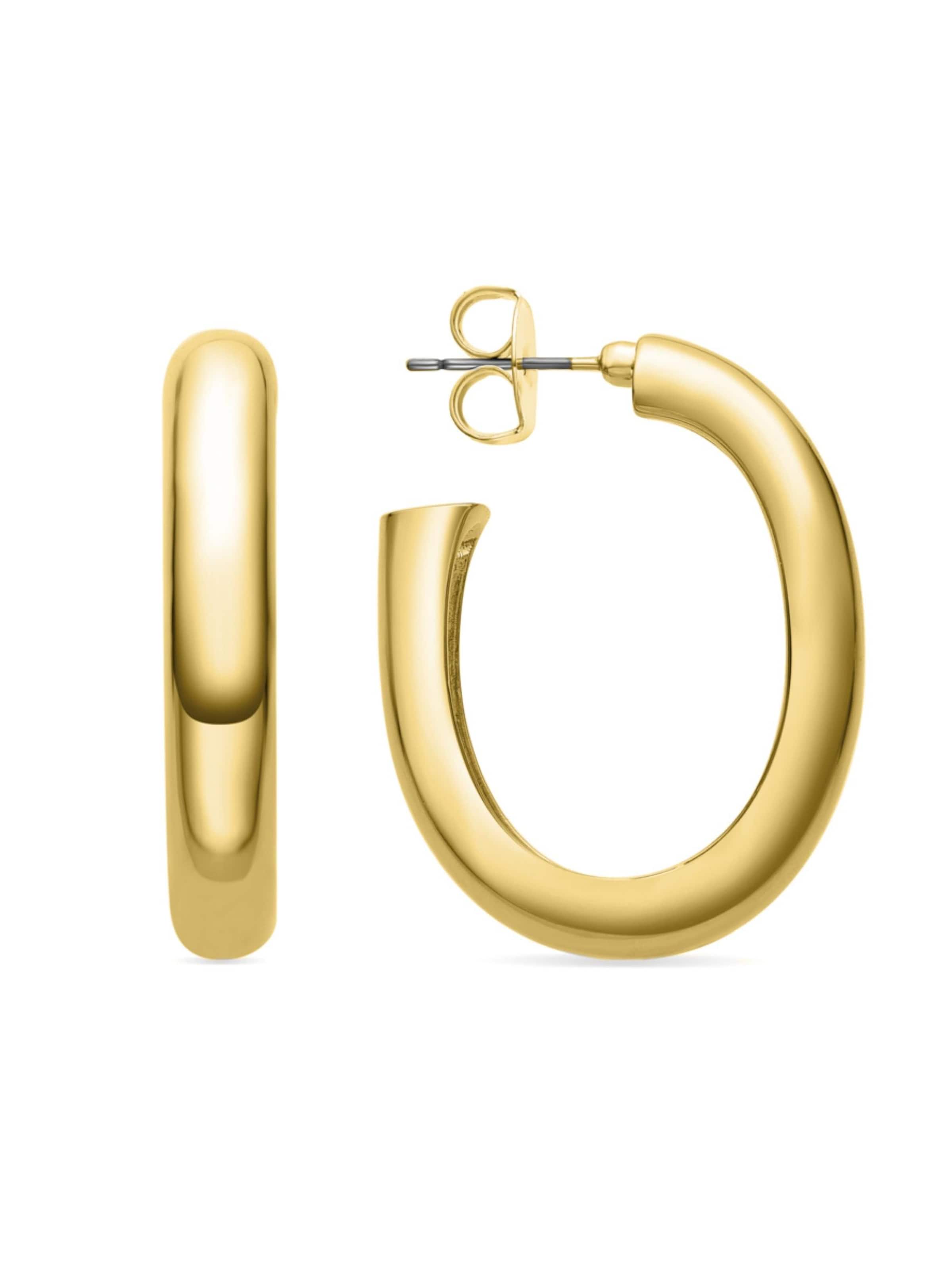 Boucles d'oreilles 'Hewcar' Luxenter en or : devant