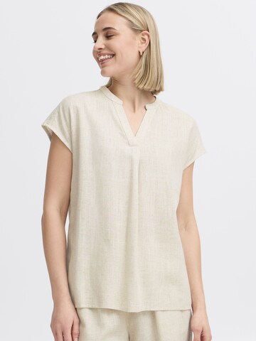 Chemisier 'FRJuna' Fransa en beige : devant