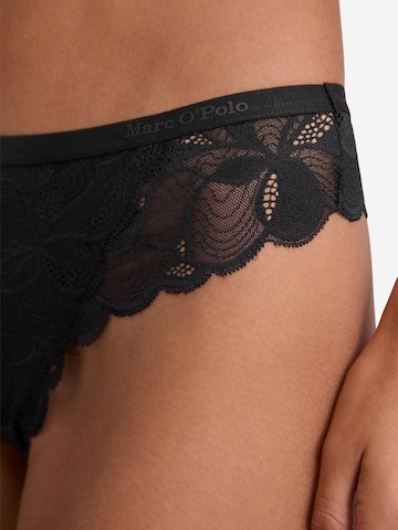 Marc O'Polo String 'Tender Lace' in Zwart
