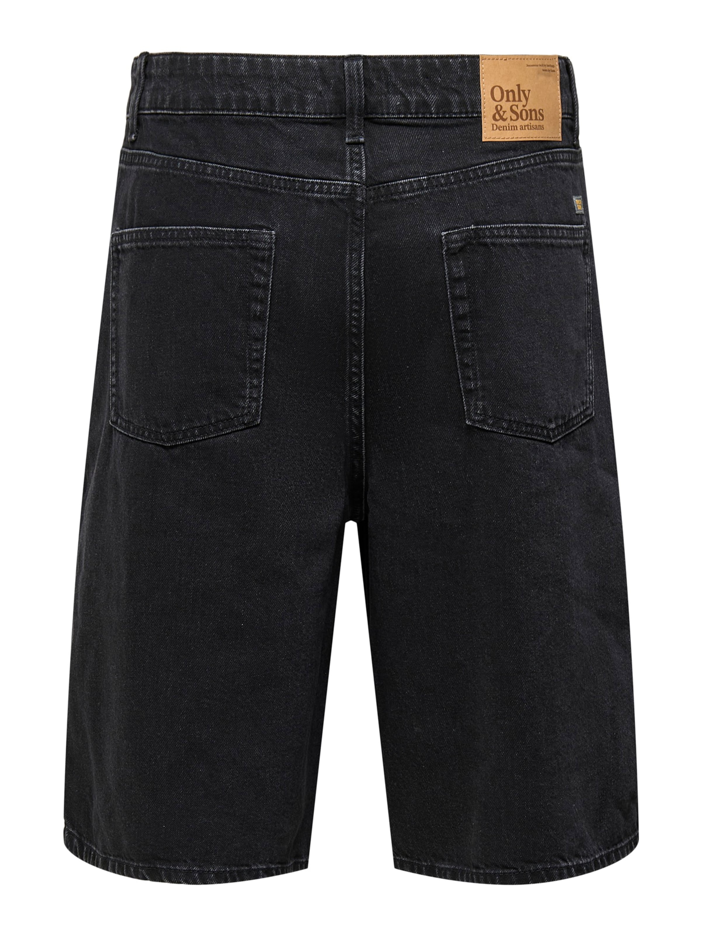 Only & Sons Loosefit Shorts 'ONSREMI' in Schwarz