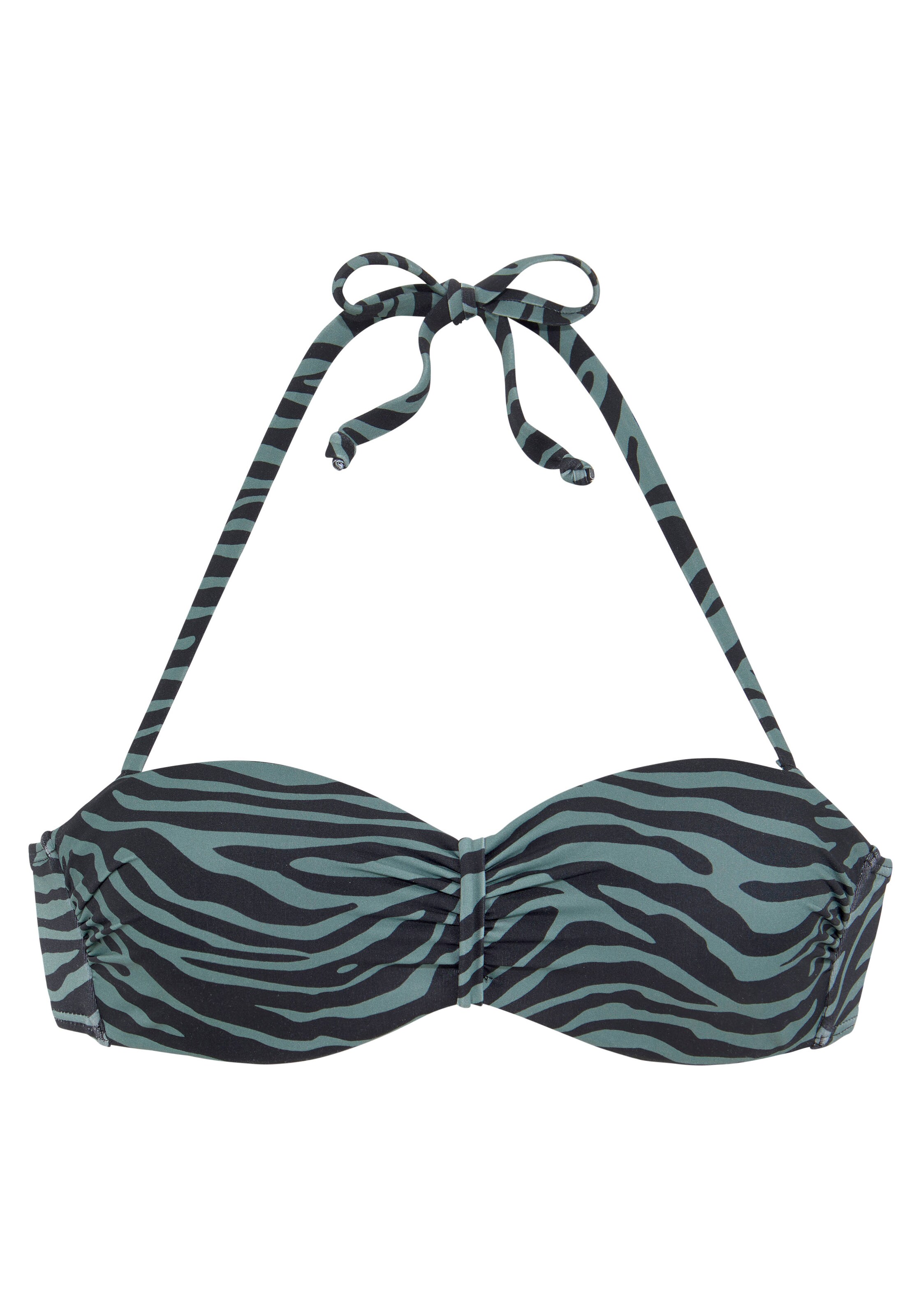 VENICE BEACH Bandeau Bikinitop in Grün: Vorderseite