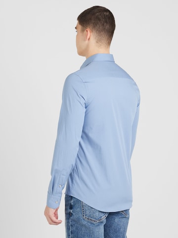 Calvin Klein Slim fit Srajca | modra barva