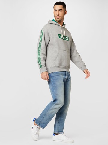 LEVI'S ® Regular Fit Sweatshirt 'Relaxed Graphic Hoodie' in Grau