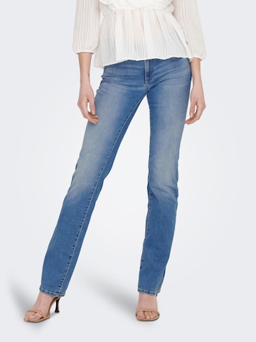 Coupe slim Jean 'Alicia' ONLY en bleu : devant