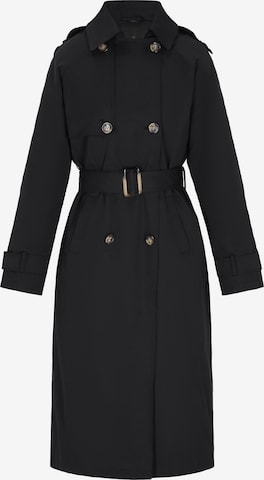 DreiMaster Klassik - Abrigo de entretiempo 'Classic Look' en negro: frente