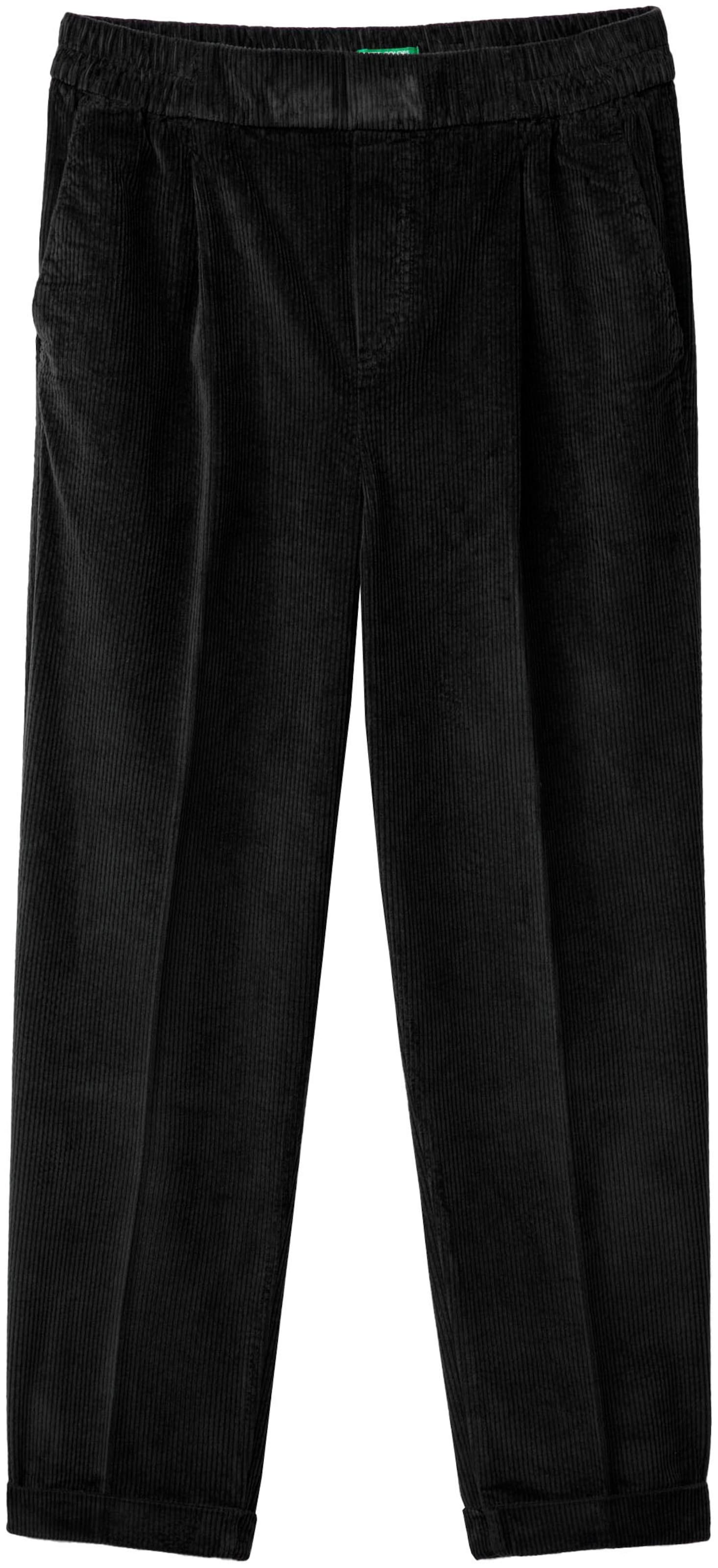 UNITED COLORS OF BENETTON Tapered Nadrág - fekete: elől