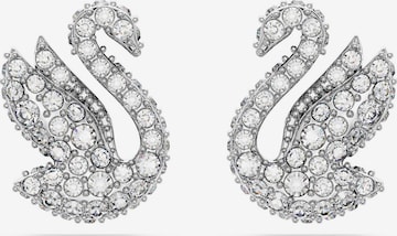 Swarovski Fülbevalók 'Swan' - ezüst: elől