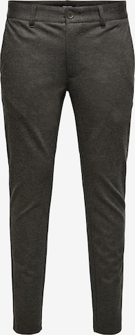 Only & Sons Slim fit Chino trousers 'Mark' in Brown: front