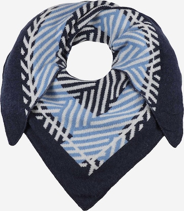 Foulard Zwillingsherz en bleu : devant