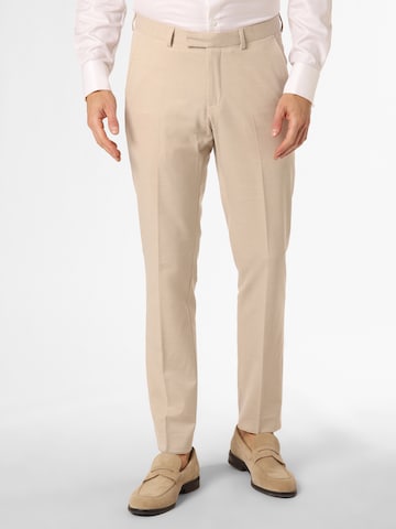 Regular Pantalon chino 'California' Finshley & Harding en beige : devant
