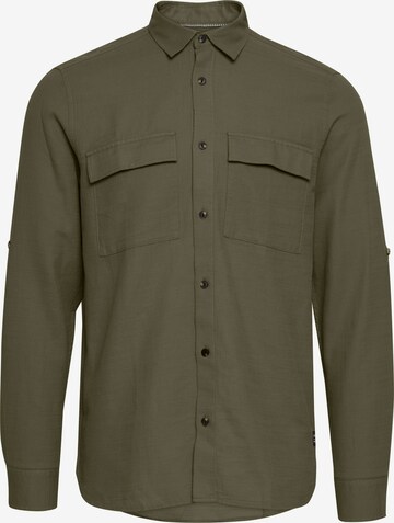 11 Project Button Up Shirt in Green: front