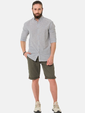 Coupe slim Chemise 'CH194' CIPO & BAXX en noir