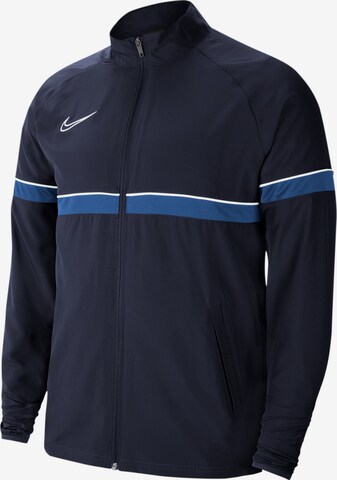 Veste de sport 'Academy 21' NIKE en bleu : devant