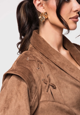 Ombre Tussenjas in Bruin