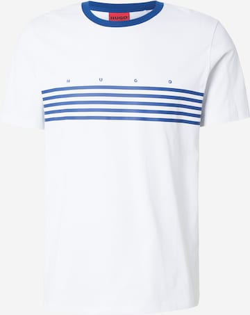 HUGO Majica 'Dempsy' | bela barva: sprednja stran