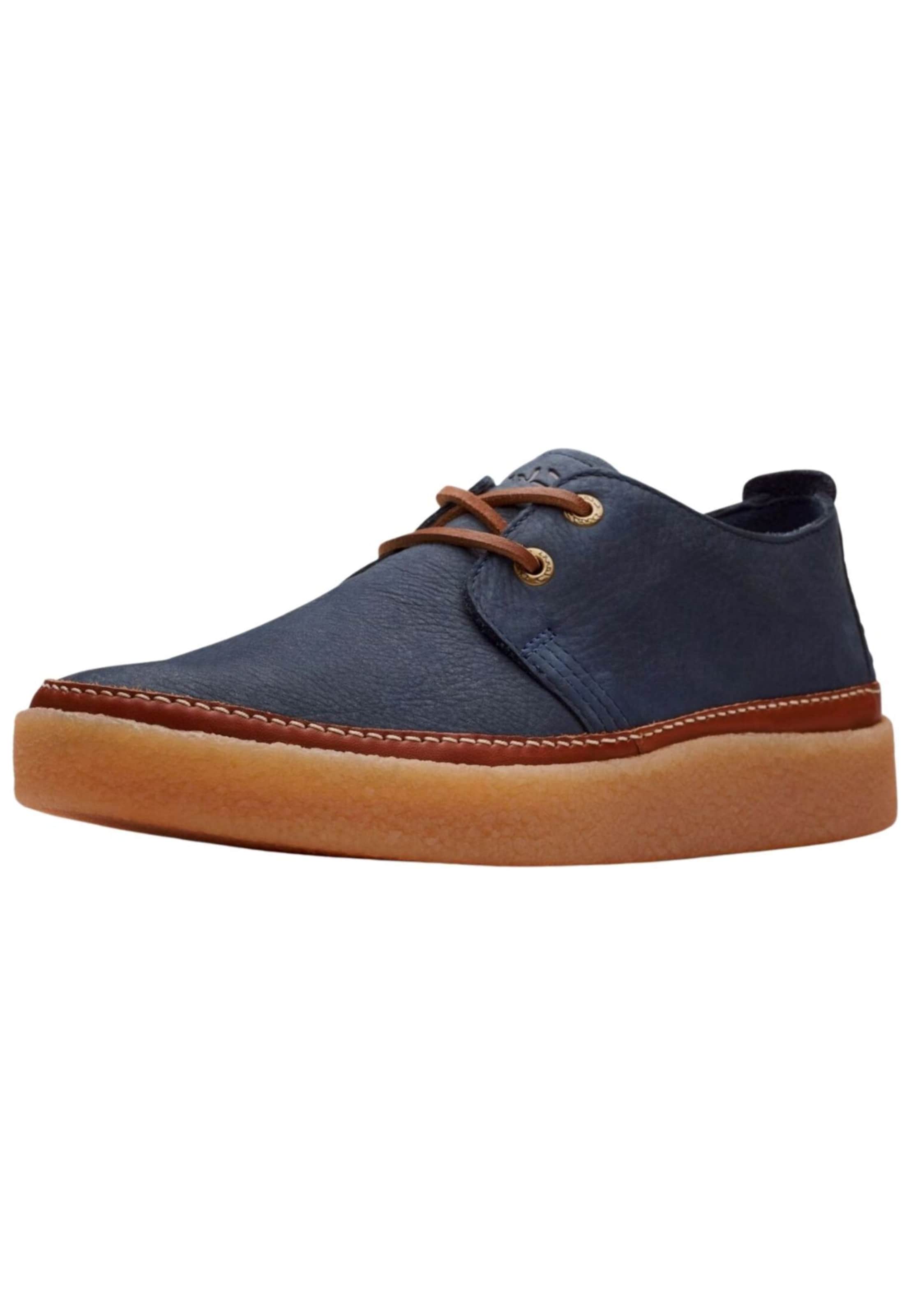 Scarpa stringata di CLARKS in blu: frontale