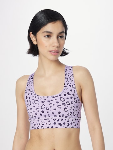 Hey Honey - Bustier Sujetador deportivo en lila: frente