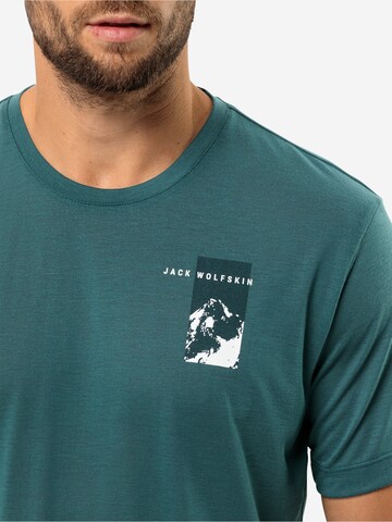 JACK WOLFSKIN Функционална тениска 'Vonnan' в зелено