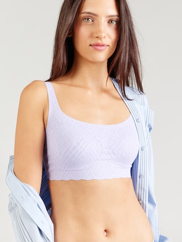 SLOGGI Bustier BH 'ZERO Feel Bliss' in Lila