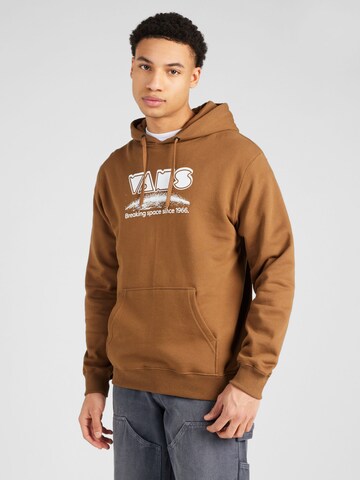 VANS - Sweatshirt 'BREAKING SPACE' em castanho: frente