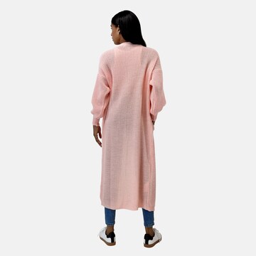 Elara Gebreide mantel in Roze