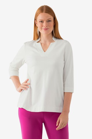 Ulla Popken Shirt in Wit: voorkant