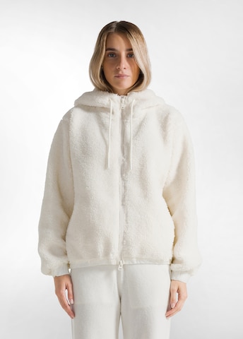 DEHA Fleece jas in Wit: voorkant