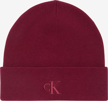 Bonnet Calvin Klein en rouge : devant