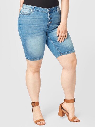 Vero Moda Curve Shorts 'Seven' in blue denim, Modelansicht