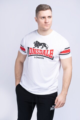 LONSDALE T-Shirt 'Hempriggs' in Weiß: Vorderseite