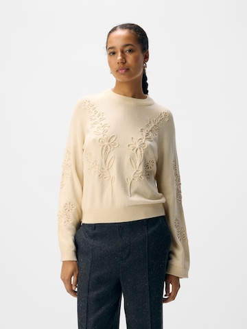 OBJECT Pullover 'OBJLANEY' i beige: forside