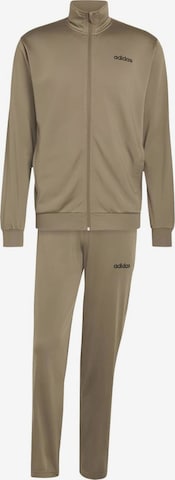 Costum de trening 'LINEAR TRACK' de la ADIDAS SPORTSWEAR pe bej: față