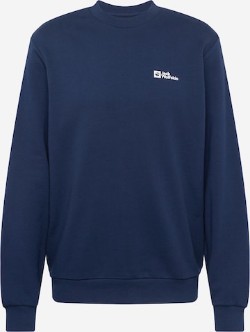 Sweat-shirt JACK WOLFSKIN en bleu : devant