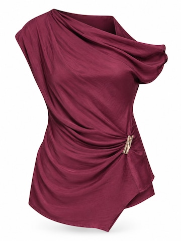 Ombre Blouse in Purple: front