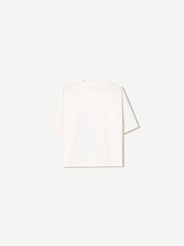 T-shirt Bershka en blanc