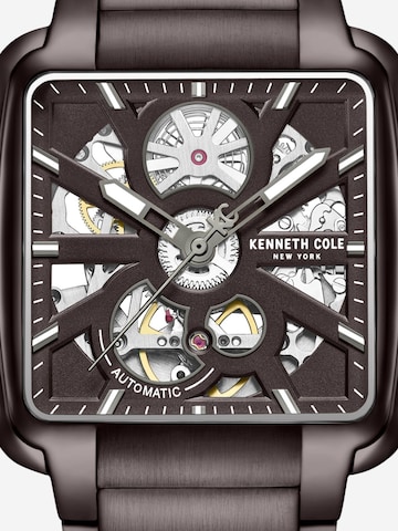 Kenneth Cole Analoog horloge 'Broome' in Bruin
