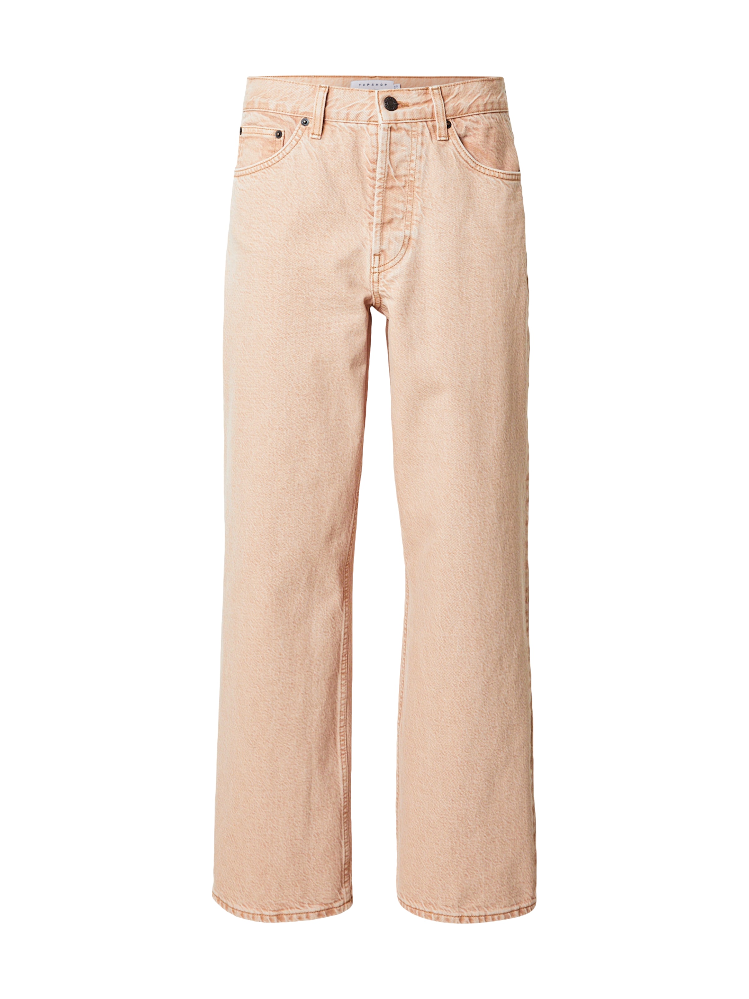TOPSHOP Wide Leg Jeans 'Column' i orange: forside