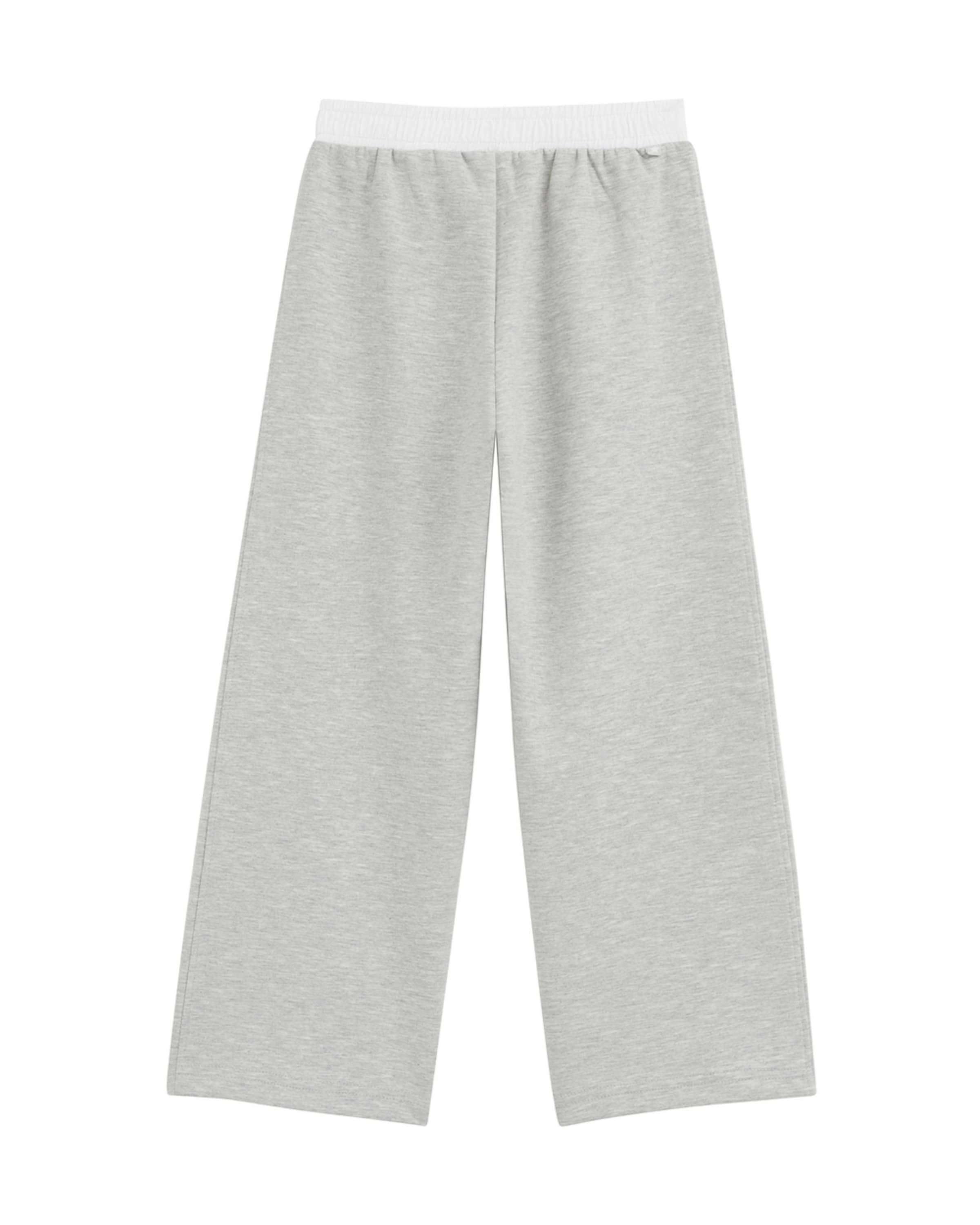 Wide Leg Pantalon WE Fashion en gris : devant