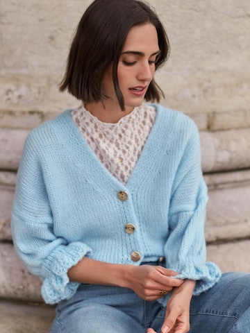 SASSYCLASSY Oversizestrickjacke‌‌‌‌‌‌‌ in Blau