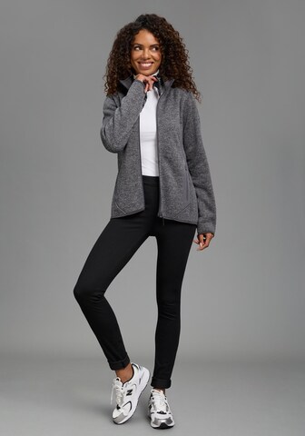 POLARINO Fleecejacke in Grau