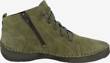 JOSEF SEIBEL Lace-Up Ankle Boots 'Fergey' in Green