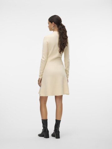 VERO MODA Knitted dress 'VMGold' in Beige