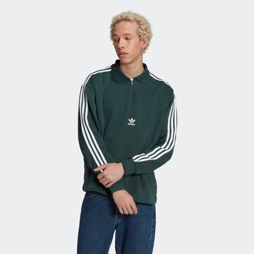 ADIDAS ORIGINALS Sweatshirt 'Adicolor 3-Stripes ' i grön: framsida