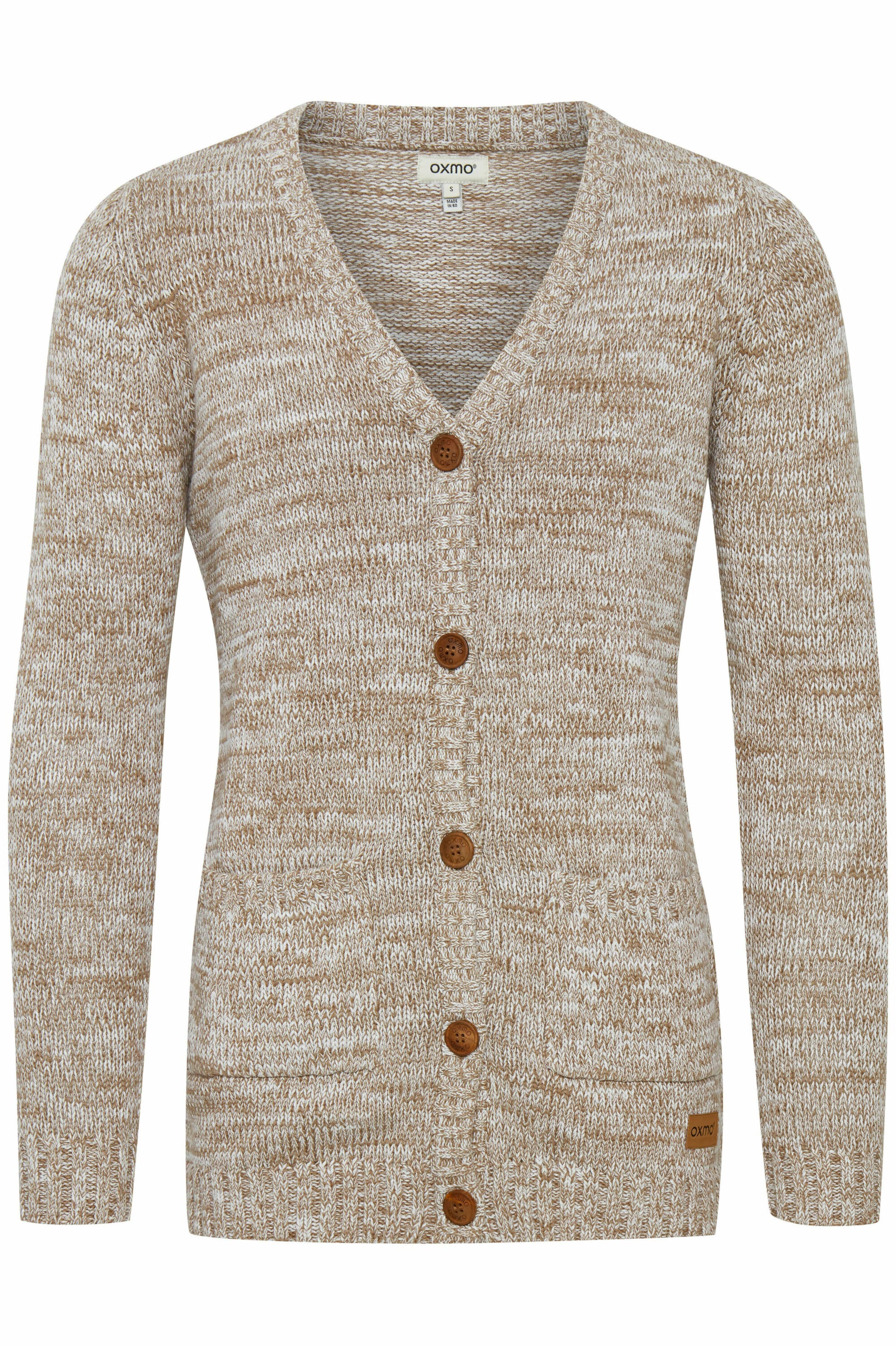 Oxmo Gebreid vest 'Philemona' in de kleur Beige, Productweergave