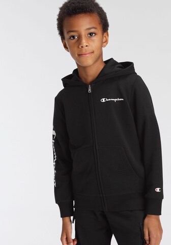 Champion Authentic Athletic Apparel Zip-Up Hoodie in Black