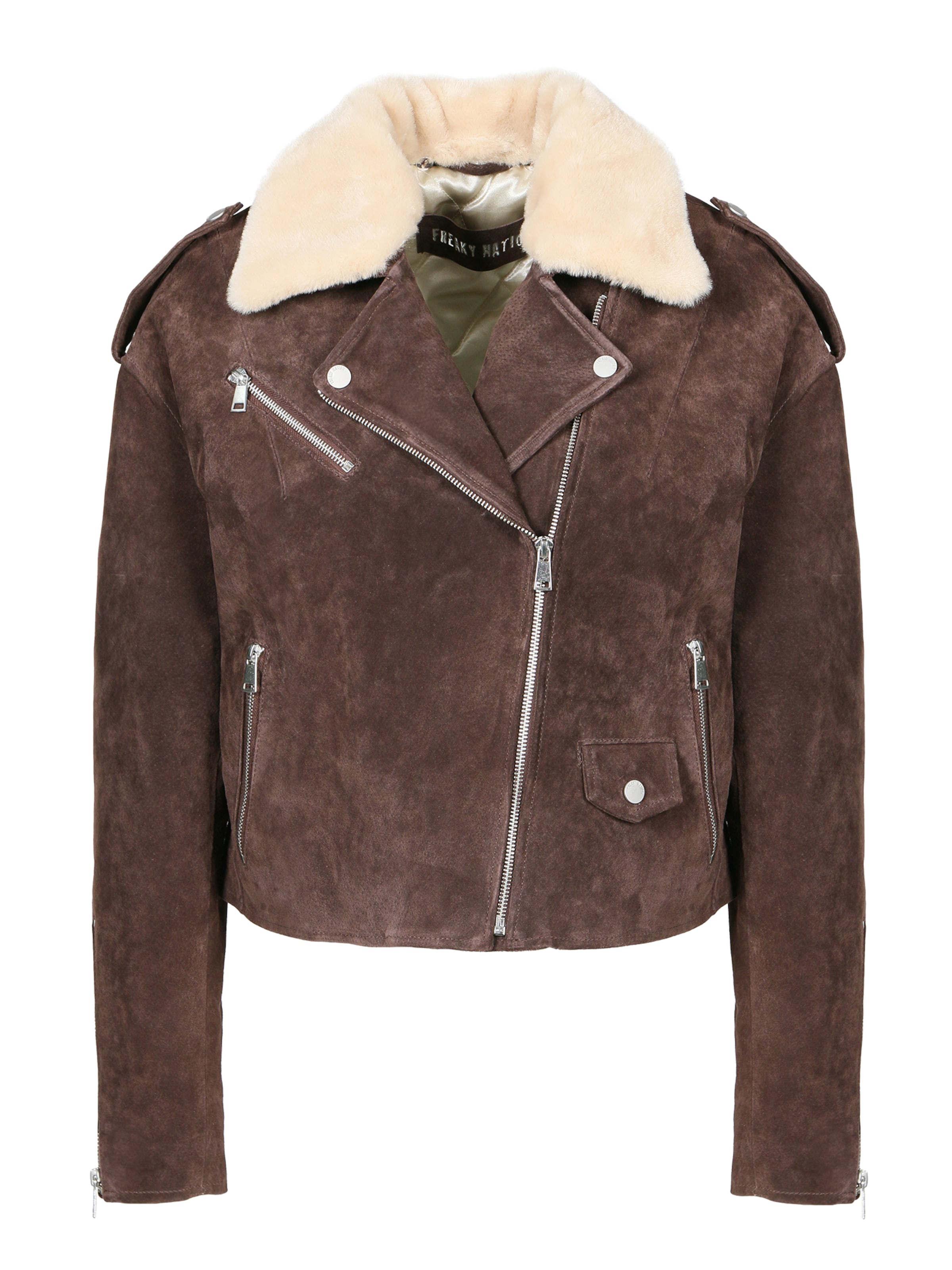 FREAKY NATION Kurtka przejściowa &#x27;Maivi&#x27; w kolorze brązowy: przód