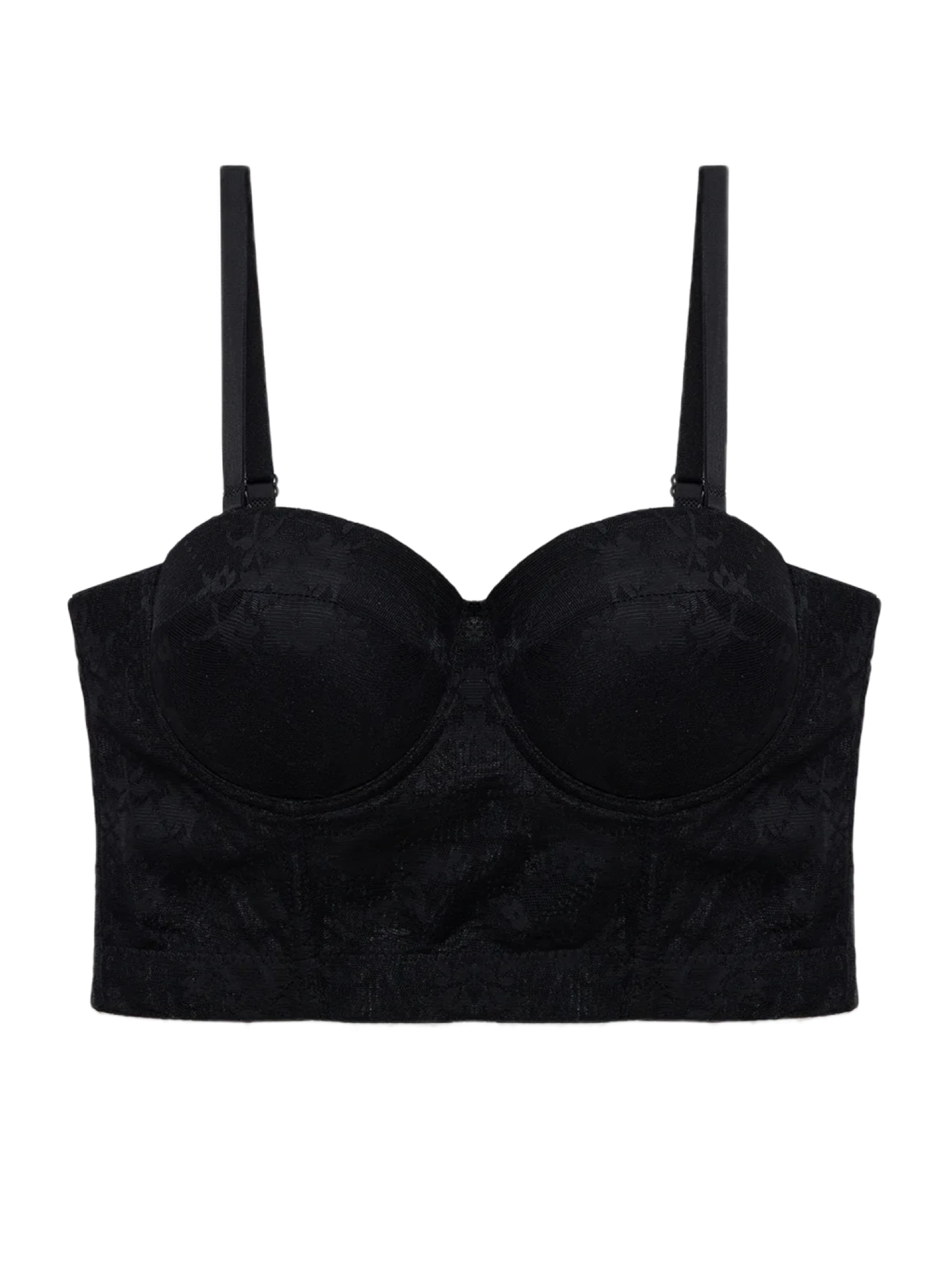 No Matter What Korsett in Schwarz: Vorderseite