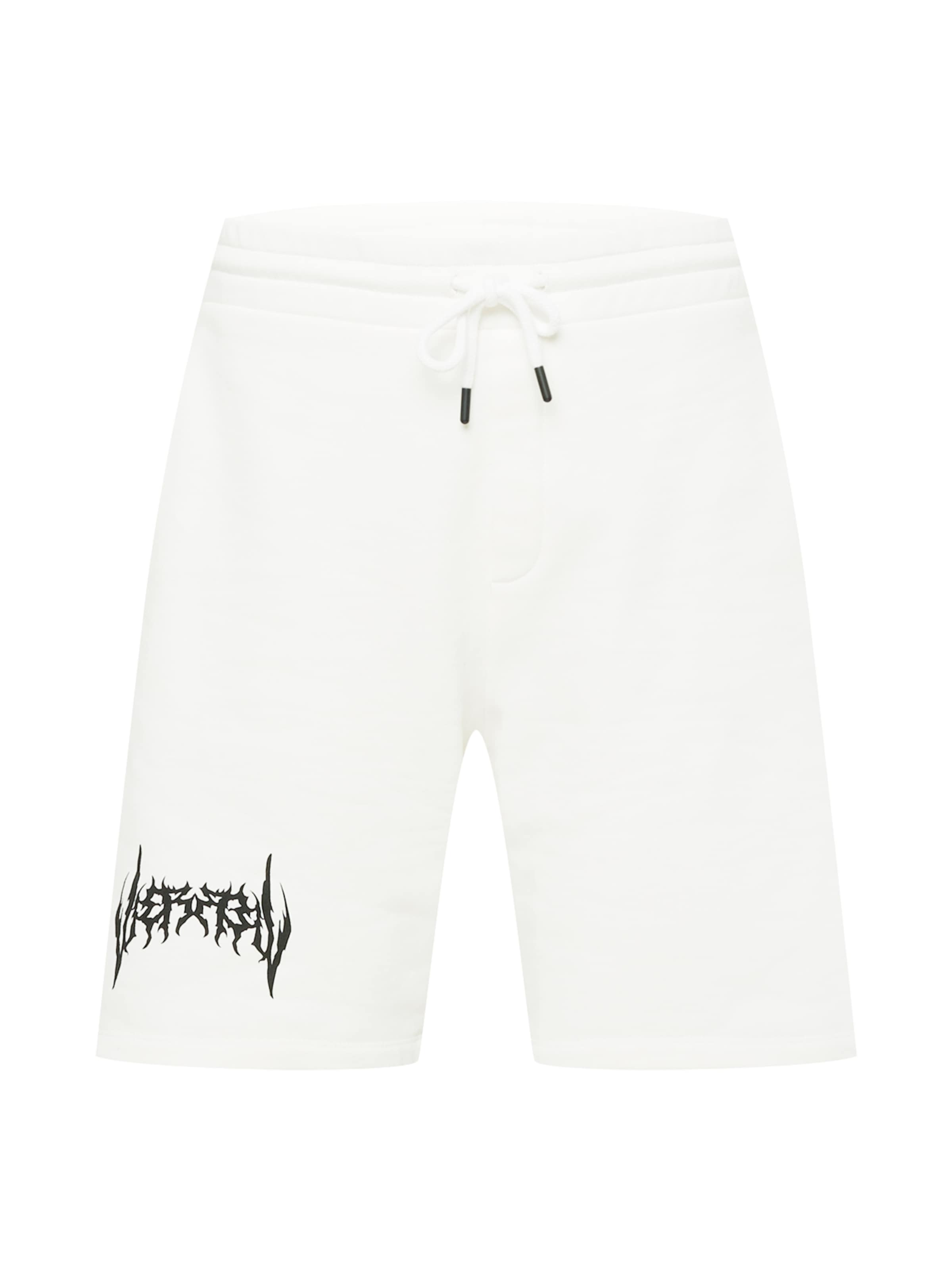 VIERVIER Lużny krój Spodnie 'Alex' w kolorze biały: przód