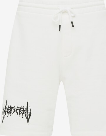 VIERVIER Loosefit Broek 'Alex' in Wit: voorkant